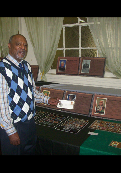Here is William Harvey and his Black History Stamp collection on display at Jackson Street Church! Here is William Harvey and his Black History Stamp collection on display at Jackson Street Church!