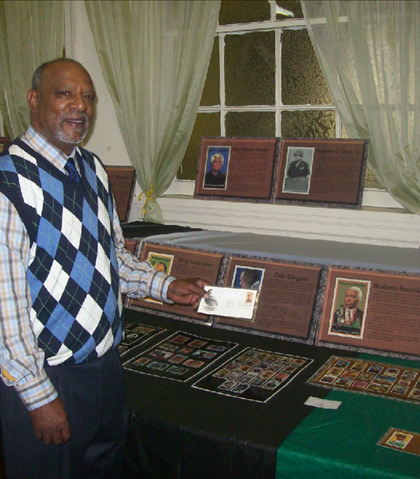 Here is William Harvey and his Black History Stamp collection on display at Jackson Street Church! Here is William Harvey and his Black History Stamp collection on display at Jackson Street Church!