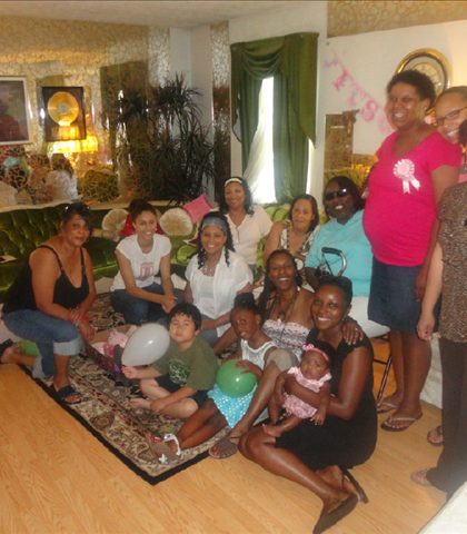Ebony's baby shower! Trinity arrives in August 2012!