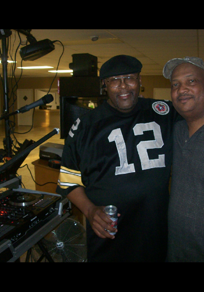 'Sir Charles' Lewis and Bernard 'Traffic Jam' Ellis, setting up for the 707 club reunion! 'Sir Charles' Lewis and Bernard 'Traffic Jam' Ellis, setting up for the 707 club reunion!