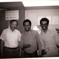 l-r: P.Auguata D, the late norman Durham, bass player for the group "Kleer!" Unfortunately, Norman was killed in 2011 fron carbon/monoxide poisoning from a generator he was using at his home during a power outage in New York! l-r: P.Auguata D, the late norman Durham, bass player for the group "Kleer!" Unfortunately, Norman was killed in 2011 fron carbon/monoxide poisoning from a generator he was using at his home during a power outage in New York!
