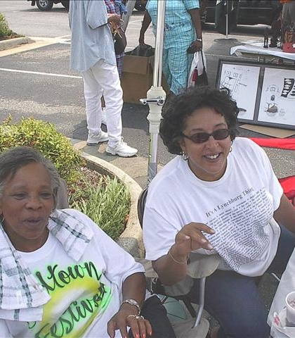The late Annie Anderson Johnson and Gloria Wesley Cannady, at the Plaza Fair! The late Annie Anderson Johnson and Gloria Wesley Cannady, at the Plaza Fair!