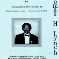 Thomas Lynch "Soul Daddy T...obituary! Thomas Lynch "Soul Daddy T...obituary!