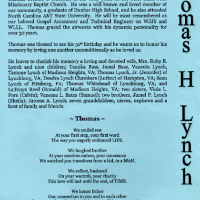 Thomas Lynch "Soul Daddy T...obituary! Thomas Lynch "Soul Daddy T...obituary!