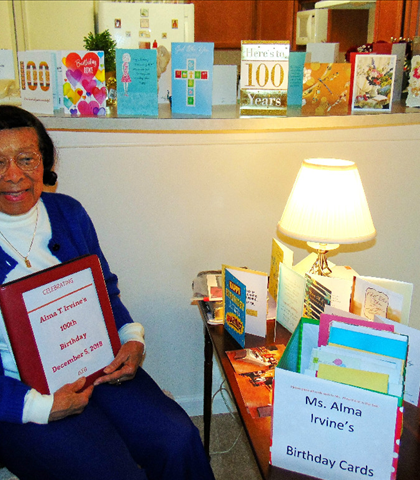 Miss Irvine got so many birthday cards, I couldn't get them all in one shot! 284 was the total! Miss Irvine got so many birthday cards, I couldn't get them all in one shot! 284 was the total!