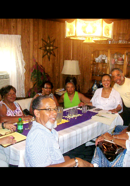 Helen Rucker, Patsy Pennix, Ruvenia Coleman, Rosa Arrington Thomas, Lolita Mason Warwick, Rat Barnett, Sam Pinn, Wanda Porter, & Frank Hughes, planning the 50th class reunion! Helen Rucker, Patsy Pennix, Ruvenia Coleman, Rosa Arrington Thomas, Lolita Mason Warwick, Rat Barnett, Sam Pinn, Wanda Porter, & Frank Hughes, planning the 50th class reunion!