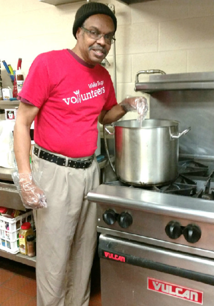 Me at the Salvation Army Christmas breakfast....don't mess with me and my oatmeal! Me at the Salvation Army Christmas breakfast....don't mess with me and my oatmeal!