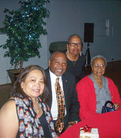 The Hills enjoying the Lynchburg College staff Christmas party I hosted! Here are Nell, George, Rita, and Mom! The Hills enjoying the Lynchburg College staff Christmas party I hosted! Here are Nell, George, Rita, and Mom!