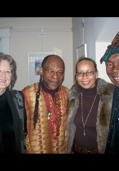 Ann Vandegraaf, Hiawatha Johnson, Shaun Spencer Hester, and Barry Jones at the Africa House! Ann Vandegraaf, Hiawatha Johnson, Shaun Spencer Hester, and Barry Jones at the Africa House!