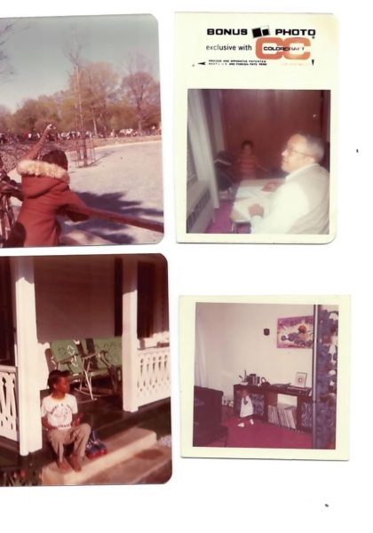 Toni, at Miller Park? Playing cards with my Dad! On my parents front porch! Checking out my home-made hi-fi system at Greenfield in 1971!