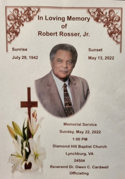 Robert Rosser Jr. DHS-'60