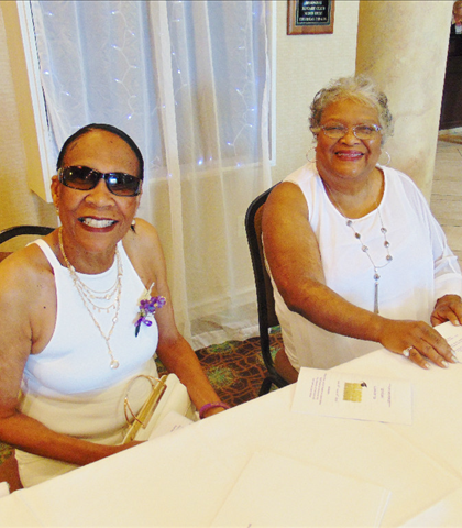 Checking everybody in: Linda Herndon, Odessa Hubbard!