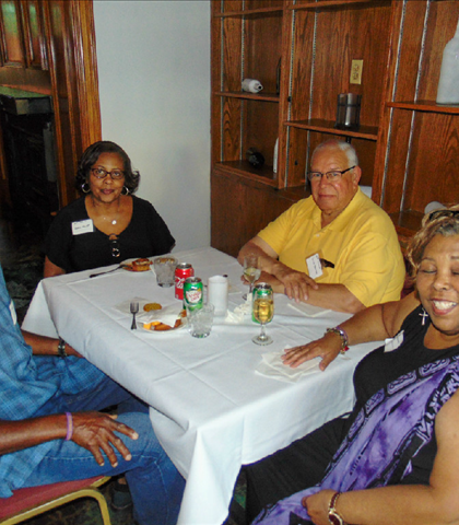 Lazarus Hamlett, wife Nadene, Donald Hendricks and wife Hermina Walthall Hendricks!