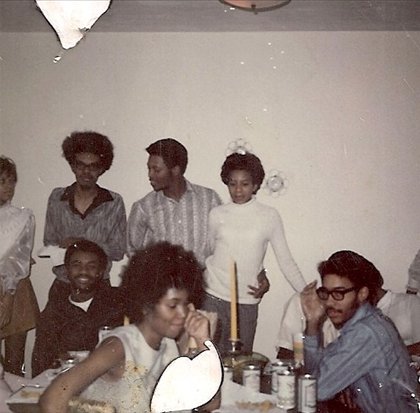 Party in Greenfield: (standing) Me and Shelia, Kenny Banks and wife, Norma Gilbert, (seated) Joyce and Kenny, Deborah and Donald Kenny, classmates!