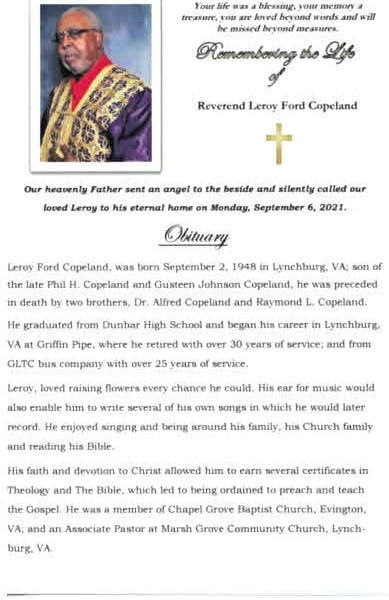 Leroy Ford Copeland-obituary pt1 Leroy Ford Copeland-obituary pt1