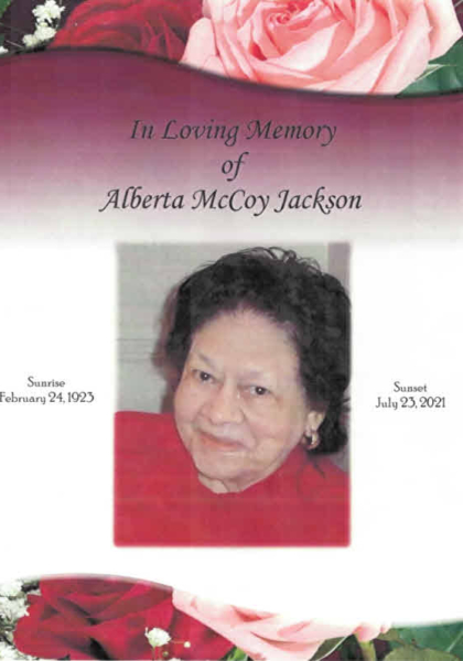 Alberta McCoy Jackson DHS-'42. Alberta McCoy Jackson DHS-'42.