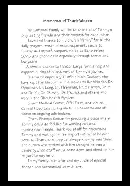 Thomas James Campbell-obituary, ptI Thomas James Campbell-obituary, ptI