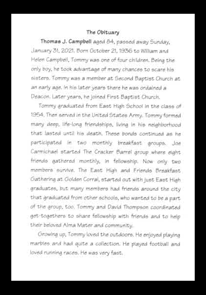 Thomas James Campbell-obituary, pt2 Thomas James Campbell-obituary, pt2