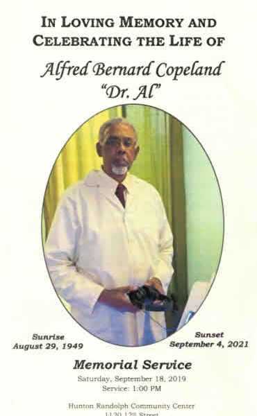 Dr. Alfred Bernard Copeland Dr. Alfred Bernard Copeland