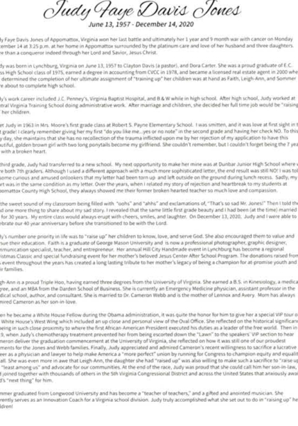 Judy Faye Davis Jones Judy Faye Davis Jones