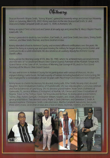 Deacon Kenneth Wayne Smith-obituary