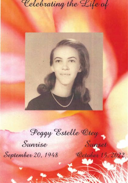 Peggy Estelle Otey SBGHS