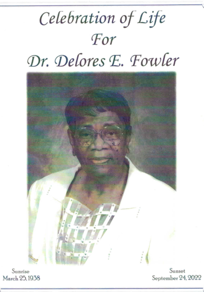 Dr. Delores E. Fowler DHS-'58
