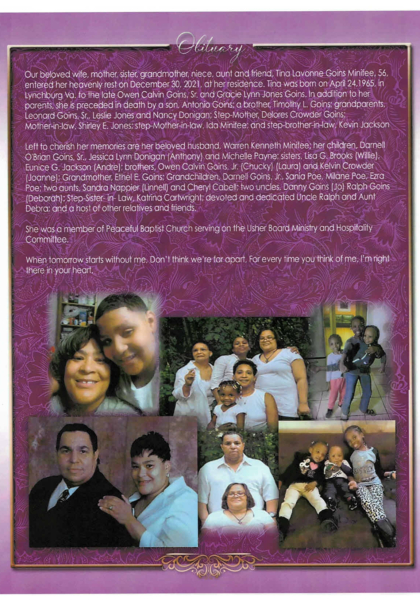 Tina Lavonne Goins Minifee-obituary Tina Lavonne Goins Minifee-obituary
