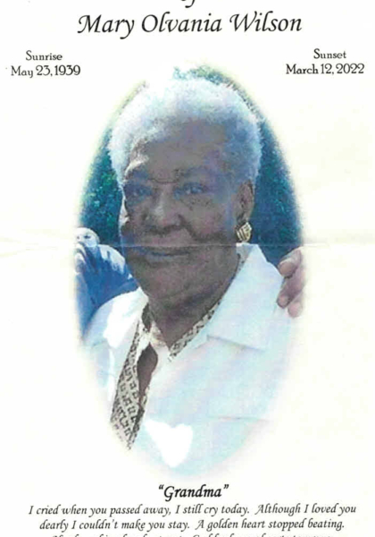 Mary Olvania Wilson Mary Olvania Wilson