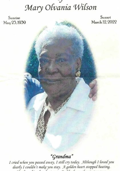 Mary Olvania Wilson Mary Olvania Wilson