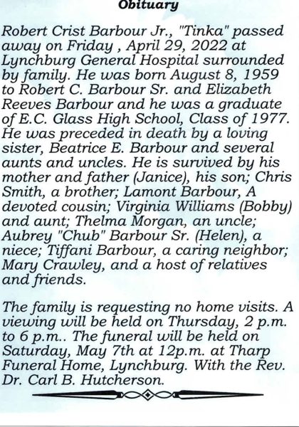 Robert Barbour Jr.-obituary