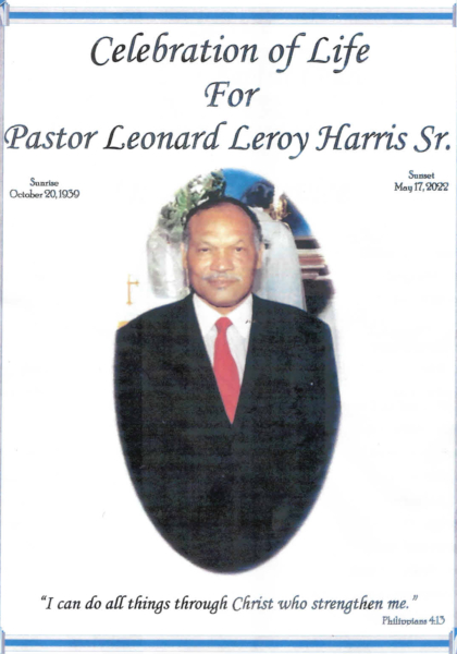 Pastor Leonard Leroy Harris Sr. DHS-'59