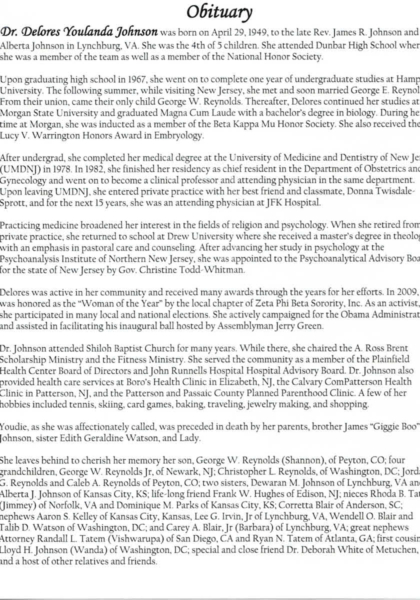 Delores Johnson DHS-'67