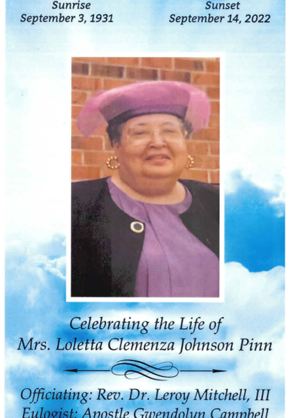 Loletta Clemenza Johnson Pinn