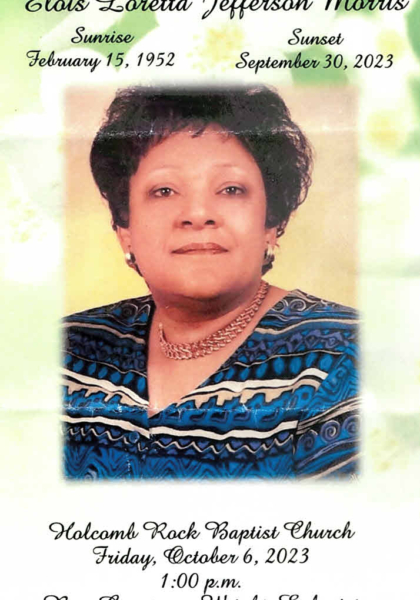 Elois Loretta Jefferson Morris