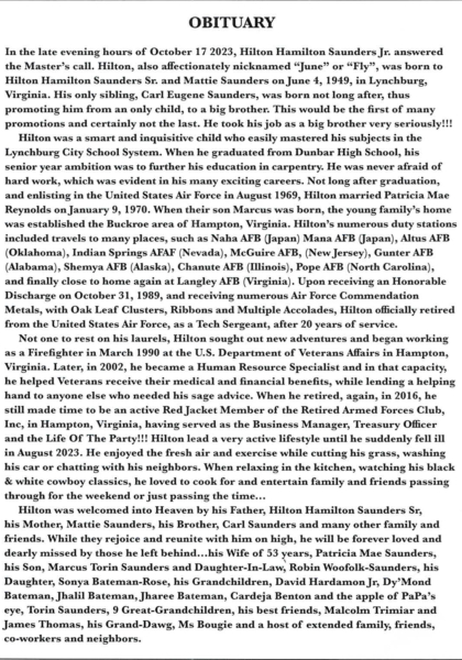 Hilton H. Saunders-obituary