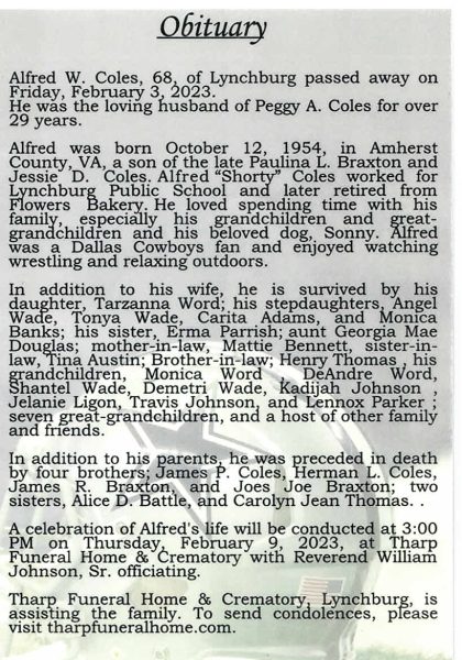 Alfred W. Coles-obituary