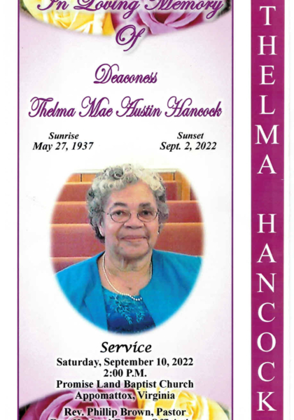 Thelma Mae Austin Hancock