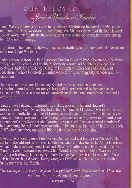 Janice Woodson Fowler-obituary