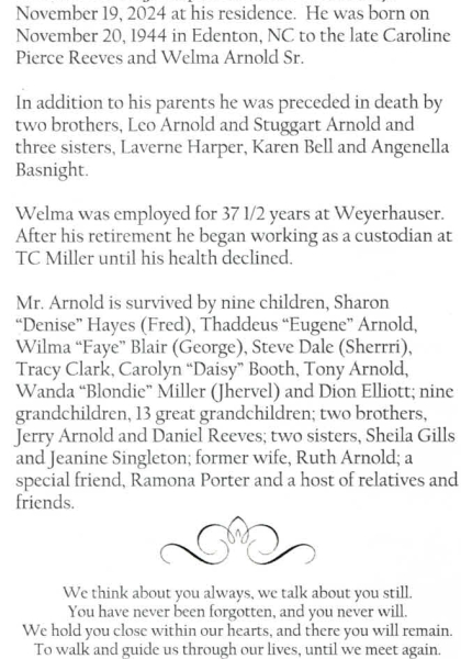 Welma Arnold Jr.-obituary