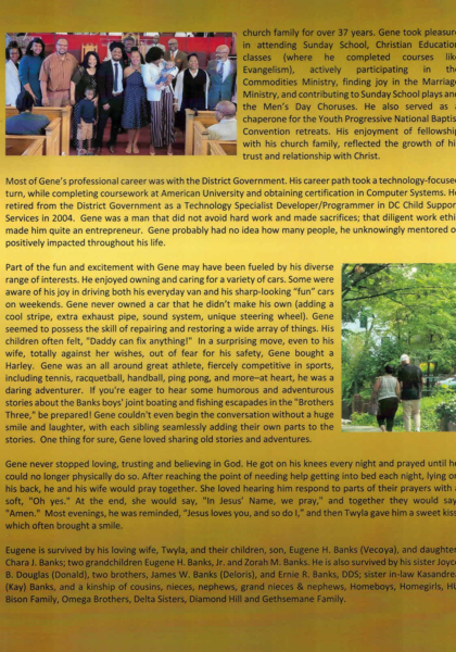 Eugene Ray Banks-obituary Pt IV