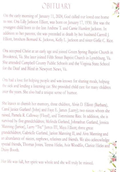 Ora Jackson Elliott-obituary