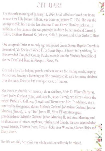 Ora Jackson Elliott-obituary