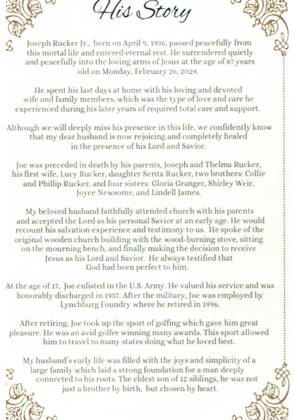 Joseph Rucker Jr-obituary