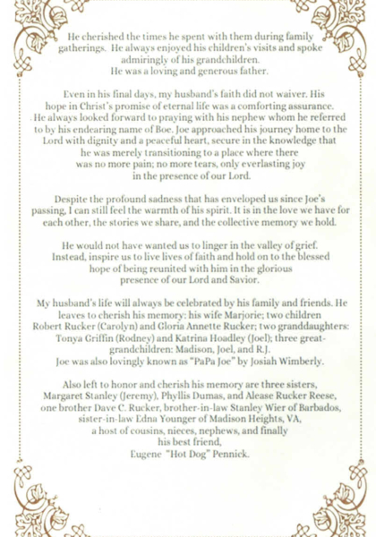 Joseph Rucker Jr-obituary pt. II