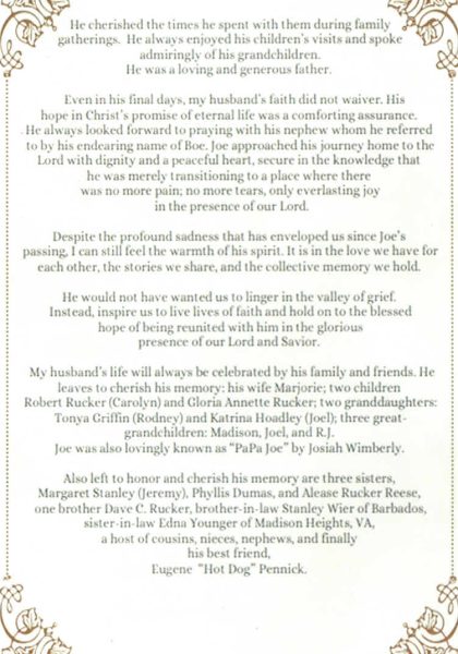 Joseph Rucker Jr.-obituary pt.II