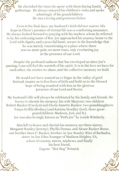 Joseph Rucker Jr.-obituary pt.II