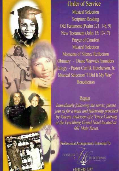 Susan Bernadette Waters Cain-program