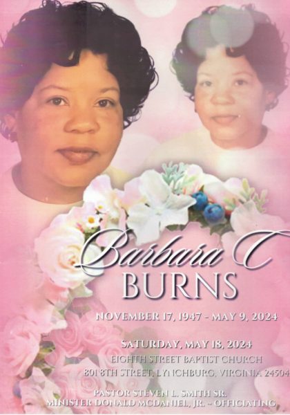 Barbara Corlette Burns DHS- '66