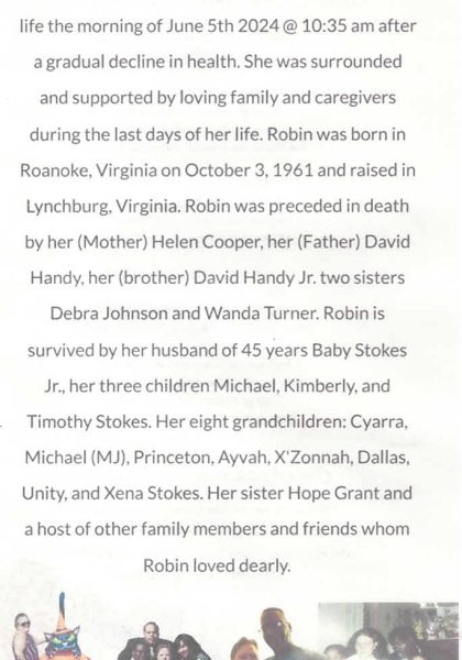 Robin Suzanne Stokes-obituary